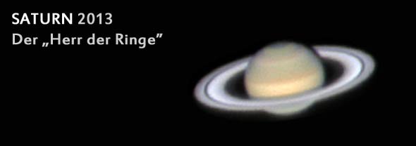 Der Saturn im April 2013