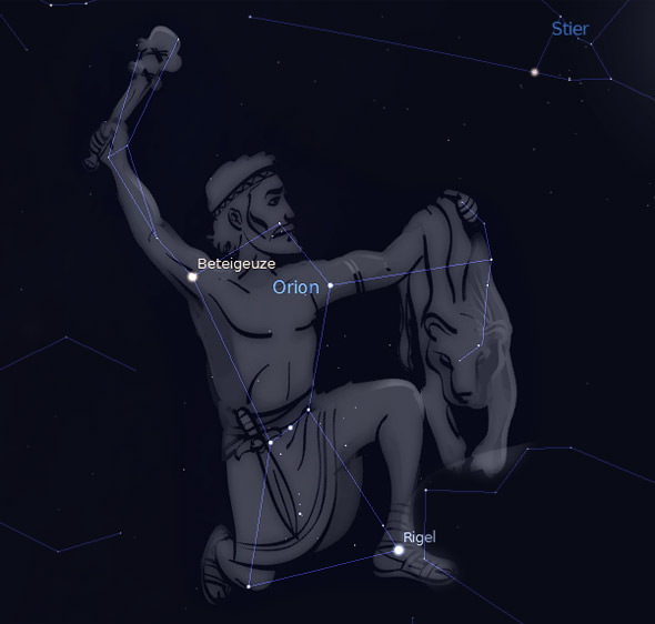 Orion, Quelle: Stellarium
